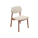 ***SILLA DE COMEDOR CARIOCA EN TELA SUAVE CREMA
