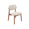***SILLA DE COMEDOR CARIOCA EN TELA SUAVE CREMA