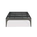 COFFEE TABLE, SPACE GRAY, METAL: SMOKED GLASS