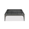 COFFEE TABLE, SPACE GRAY, METAL: SMOKED GLASS