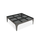 COFFEE TABLE, SPACE GRAY, METAL: SMOKED GLASS