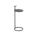 MESA LATERAL EN ALUMINIO E HIERRO NEGRO MATE