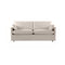 SOFA ESTACIONARIO DE DOS ASIENTOS EN TELA BEIGE