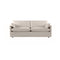 SOFA ESTACIONARIO DE TRES ASIENTOS EN TELA  BEIGE
