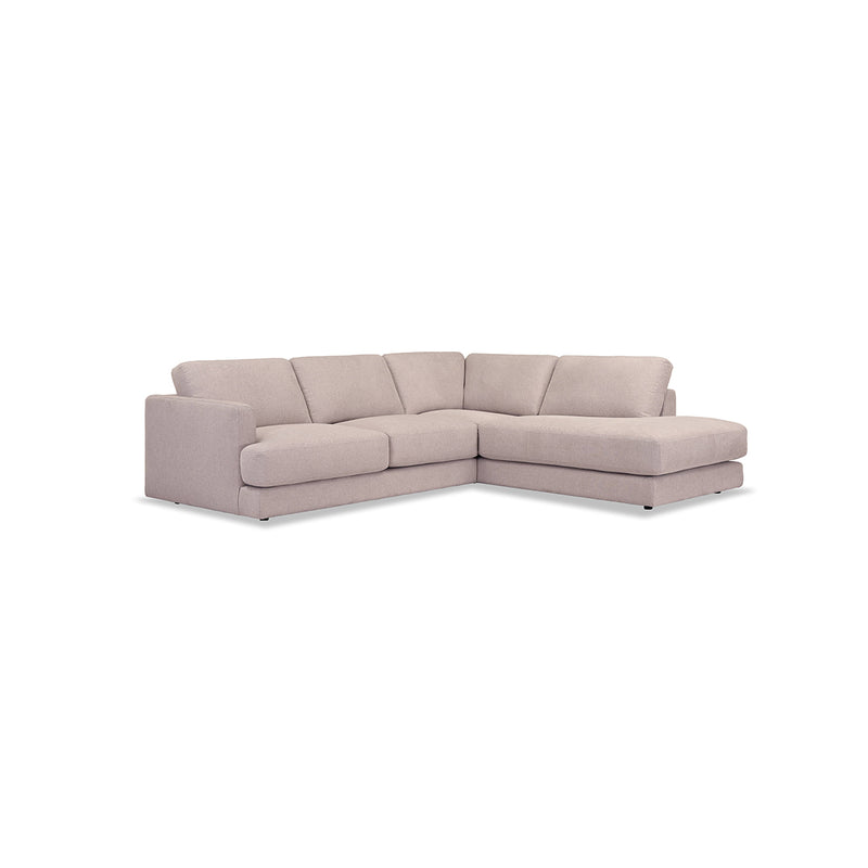 SOFA SECCIONAL ESTACIONARIO BELFAST EN TELA BEIGE