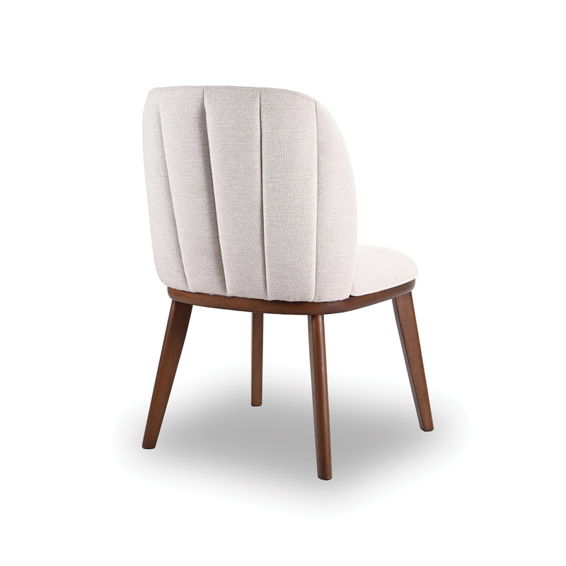 SILLA DE COMEDOR EN TELA BEIGE, PATAS HS503