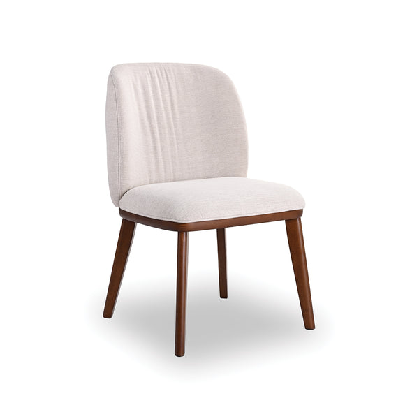 SILLA DE COMEDOR EN TELA BEIGE, PATAS HS503