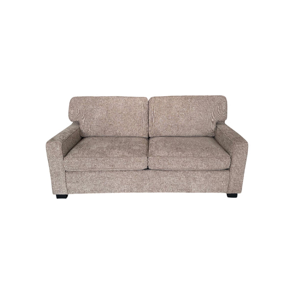 SOFA CAMA EN TELA MARRON