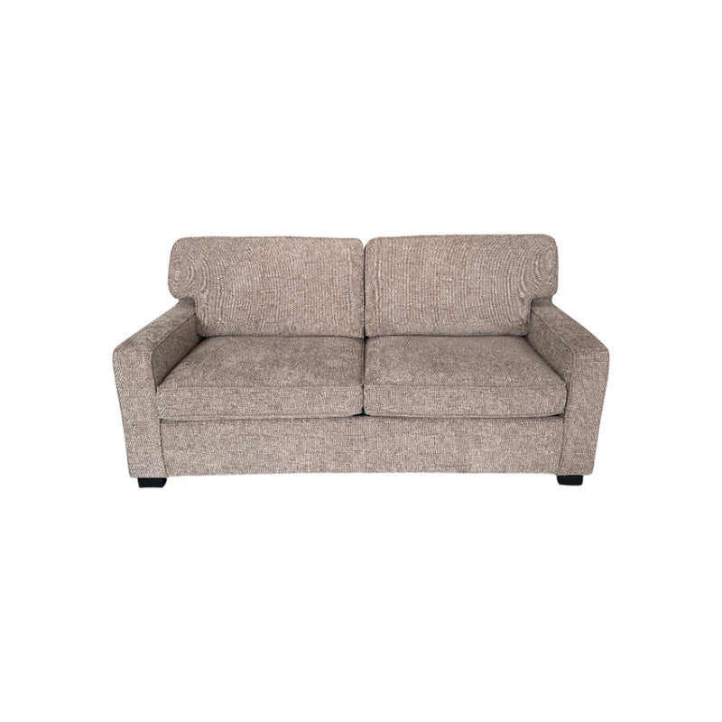 SOFA CAMA EN TELA MARRON