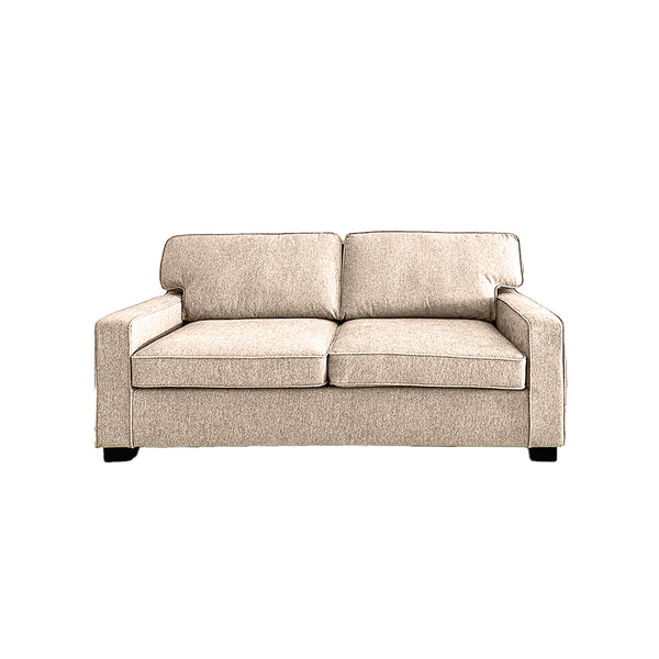 SOFA CAMA EN TELA MARRON