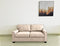 SOFA CAMA EN TELA MARRON