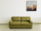 SOFA CAMA EN TELA VERDE