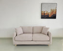 SOFA CAMA EN TELA BEIGE TAUPE