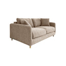 SOFA CAMA EN TELA MARRON