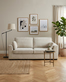 SOFA CAMA EN TELA BEIGE