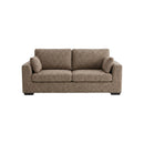 SOFA CAMA EN TELA MARRON