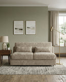 SOFA CAMA EN TELA MARRON