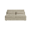 SOFA CAMA EN TELA MARRON