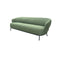 SOFA ESTACIONARIO DE TRES ASIENTOS EN TELA VERDE