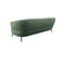 SOFA ESTACIONARIO DE TRES ASIENTOS EN TELA VERDE