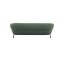 SOFA ESTACIONARIO DE TRES ASIENTOS EN TELA VERDE