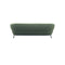 SOFA ESTACIONARIO DE TRES ASIENTOS EN TELA VERDE