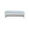 SOFA ESTACIONARIO DE TRES ASIENTOS EN TELA BEIGE