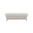 SOFA ESTACIONARIO DE TRES ASIENTOS EN TELA BEIGE
