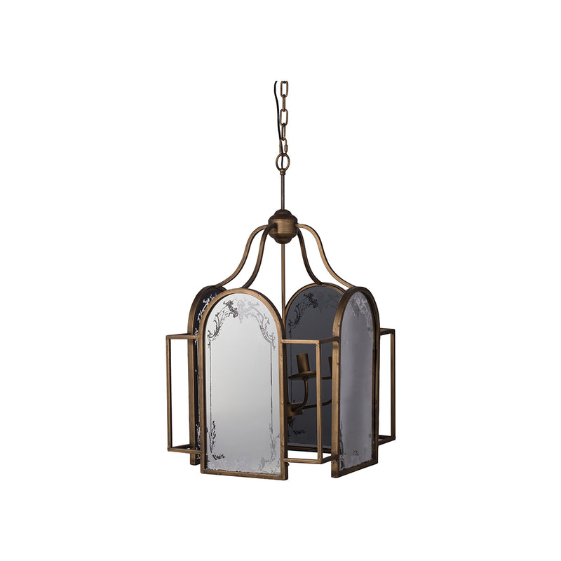 VINTAGE GLAMOUR BRASS CHANDELIER