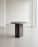 MESA LATERAL LATON BRONCE ANTIGUO