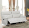 SOFA RECLINABLE MANUAL DE DOS ASIENTOS EN TELA BEIGE