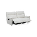 SOFA RECLINABLE MANUAL DE DOS ASIENTOS EN TELA BEIGE