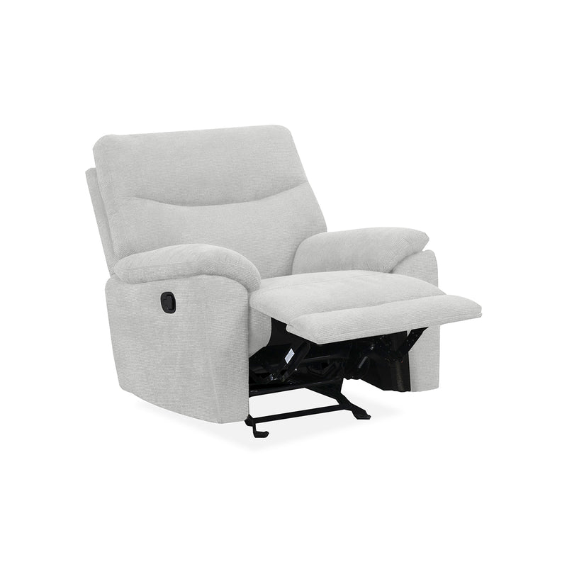 BUTACA RECLINABLE MANUAL EN TELA BEIGE