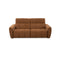 SOFA RECLINABLE ELECTRICO DE DOS ASIENTOS EN TELA MARRON