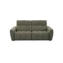 SOFA RECLINABLE ELECTRICO DE DOS ASIENTOS EN TELA VERDE