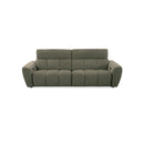 SOFA RECLINABLE ELECTRICO DE TRES ASIENTOS EN TELA VERDE