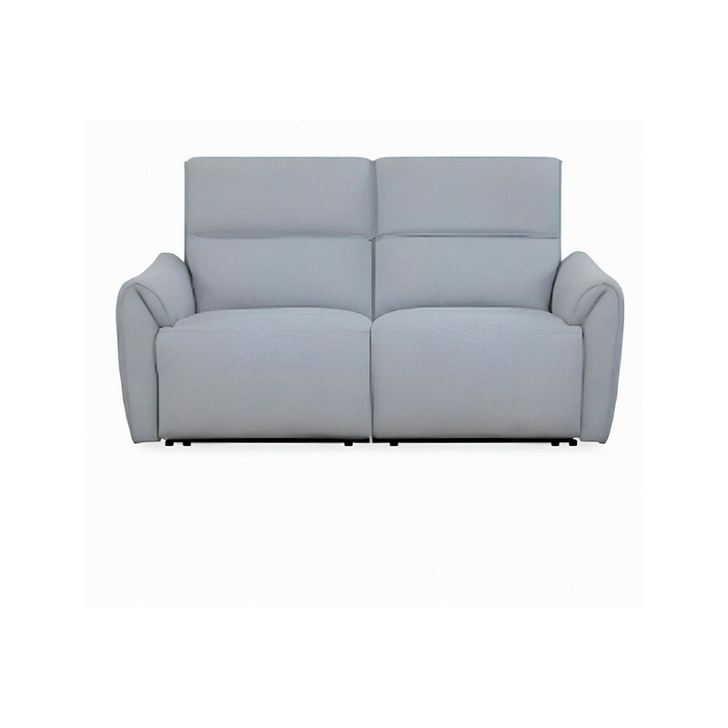 SOFA RECLINABLE DE TRES ASIENTOS ELECTRICO EN TELA GRIS