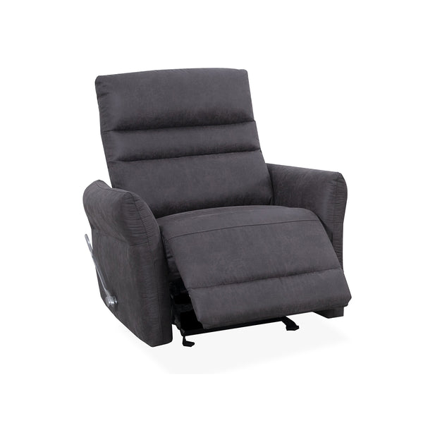 BUTACA RECLINABLE MANUAL EN TELA GRIS