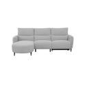 SOFA SECCIONAL RECLINABLE ELECTRICO EN TELA GRIS