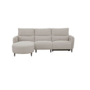 SOFA SECCIONAL RECLINABLE ELECTRICO EN TELA BEIGE