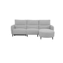 SOFA SECCIONAL RECLINABLE ELECTRICO EN TELA GRIS