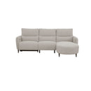 SOFA SECCIONAL RECLINABLE ELECTRICO EN TELA BEIGE
