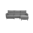 SOFA SECCIONAL RECLINABLE ELECTRICO EN TELA GRIS