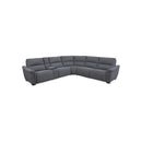 SOFA SECCIONAL RECLINABLE ELECTRICO EN TELA GRIS