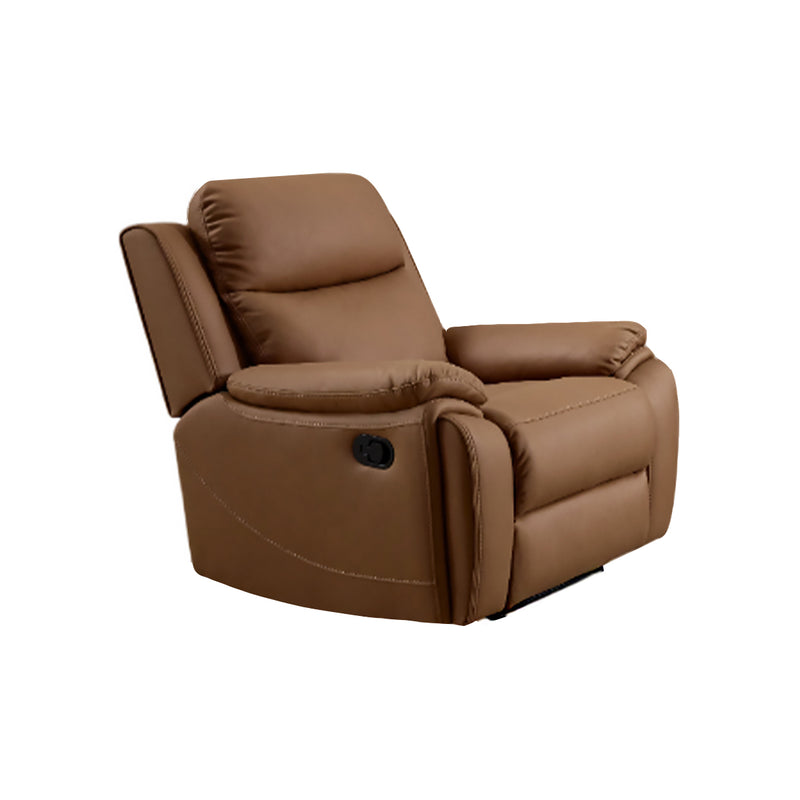 BUTACA RECLINABLE MANUAL EN TELA CAMEL