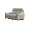 SOFA RECLINABLE DE DOS ASIENTOS ELECTRICO EN TELA GRIS