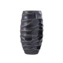 VASE, BLACK BRASS