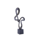 ESCULTURA, BASE DE LATÓN NEGRO Y PLOMO