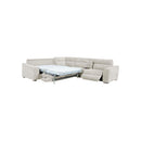 SOFA SECCIONAL RECLINABLE ELECTRICO EN TELA BEIGE