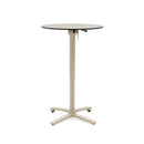 MESA DE COMEDOR DE EXTERIOR TOPE ESTILO MARMOL Y BASE BEIGE